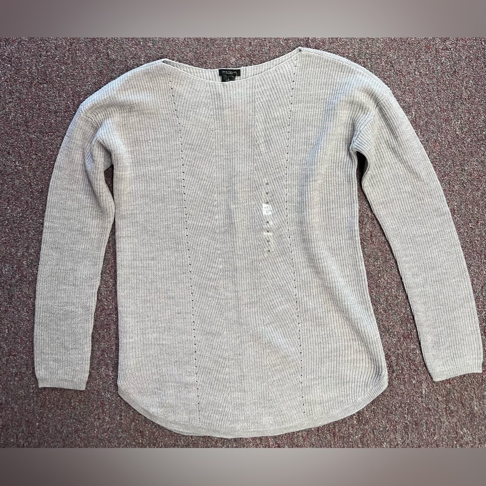 Ann Taylor Light Gray Women's Sweater